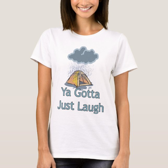 Camping in the Rain T-Shirt (Front)