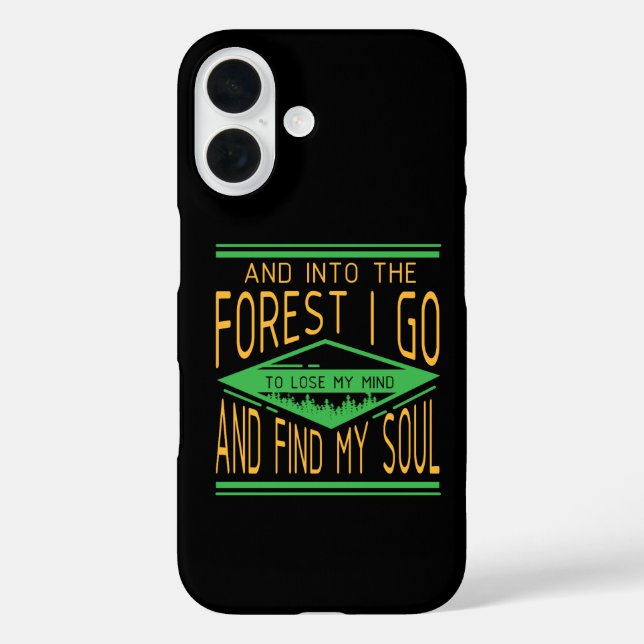 Camping - Into The Forest I Go Funny Camping Case-Mate iPhone Case (Back)