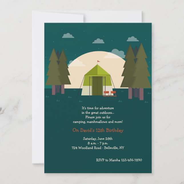 Camping Invitations (Front)