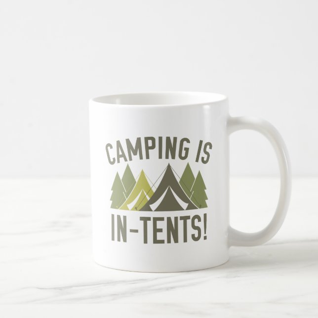 Camping Is In-Tents! Coffee Mug (Right)