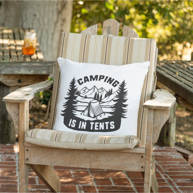 Camping Is In Tents Cushion (Chair)