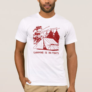 Camping is In-Tents Scene, Red T-Shirt