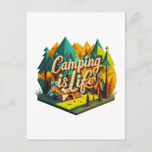 Camping is Life Enclosure Card