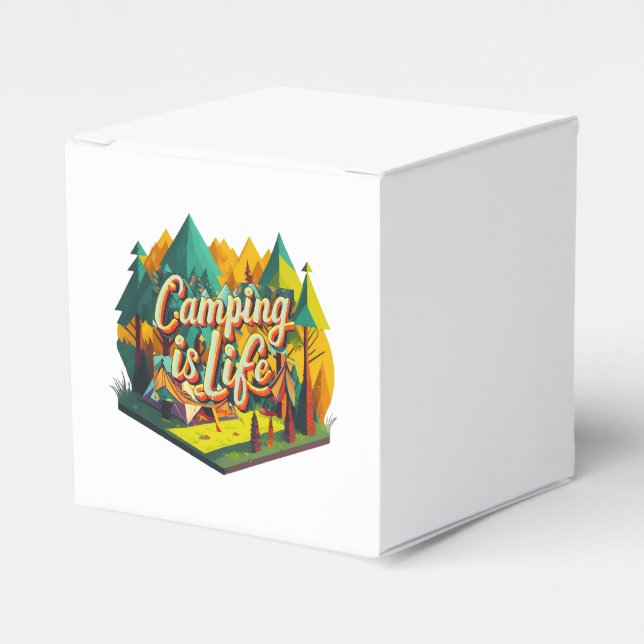 Camping is Life Favour Box (Front Side)