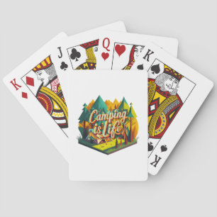 Camping is Life Playing Cards