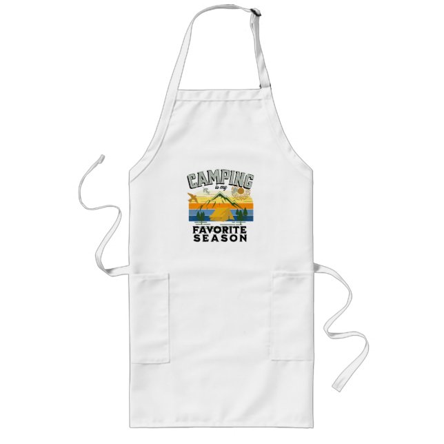 Camping is My Favourite Season, Camper Life Long Apron (Front)