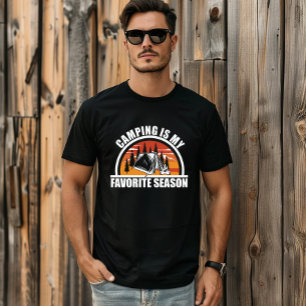 Camping is my favourite season funny camper slogan T-Shirt
