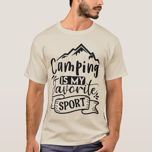 Camping Is My Favourite Sport T-Shirt (Front)
