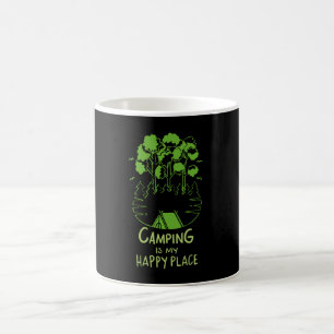 Camping Is My Happy Place Coffee Mug