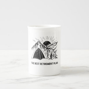 Camping Is My Retirement Plan Retired Camper Bone China Mug