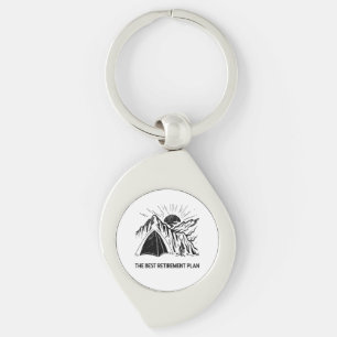Camping Is My Retirement Plan Retired Camper Key Ring
