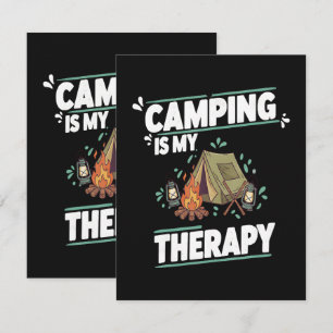 Camping Is My TheraFor Outdoors  Thank You Card