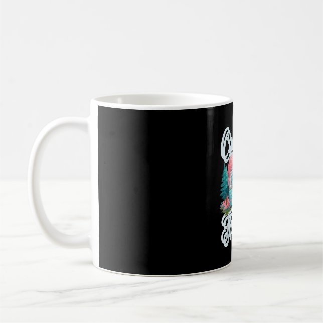 Camping is my therapy camper camp adventure lover  coffee mug (Left)