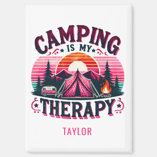 Camping Is My Therapy Magnet