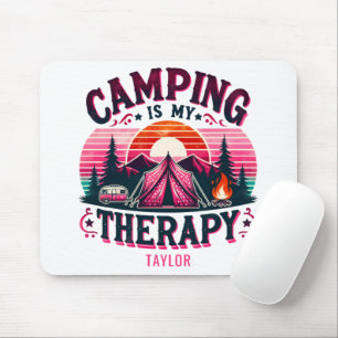 Camping Is My Therapy Mouse Pad