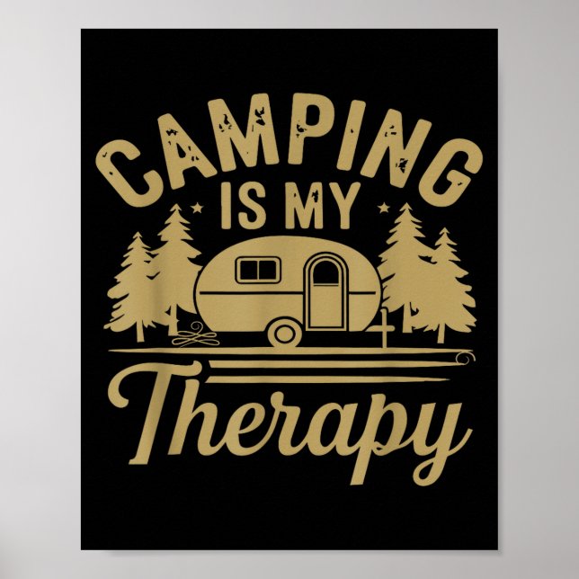 Camping is my therapy  poster (Front)