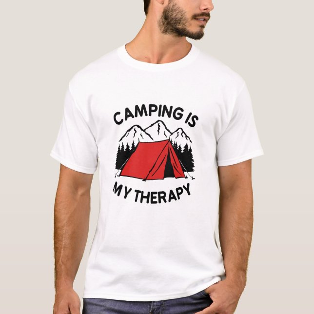Camping is my therapy T-Shirt (Front)