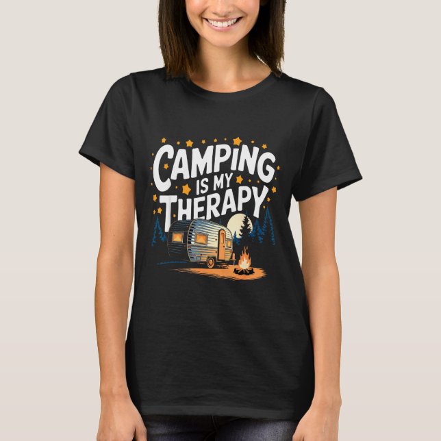 Camping is my therapy  T-Shirt (Front)