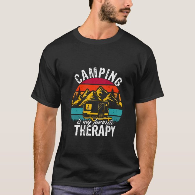 Camping is my therapy T-Shirt (Front)