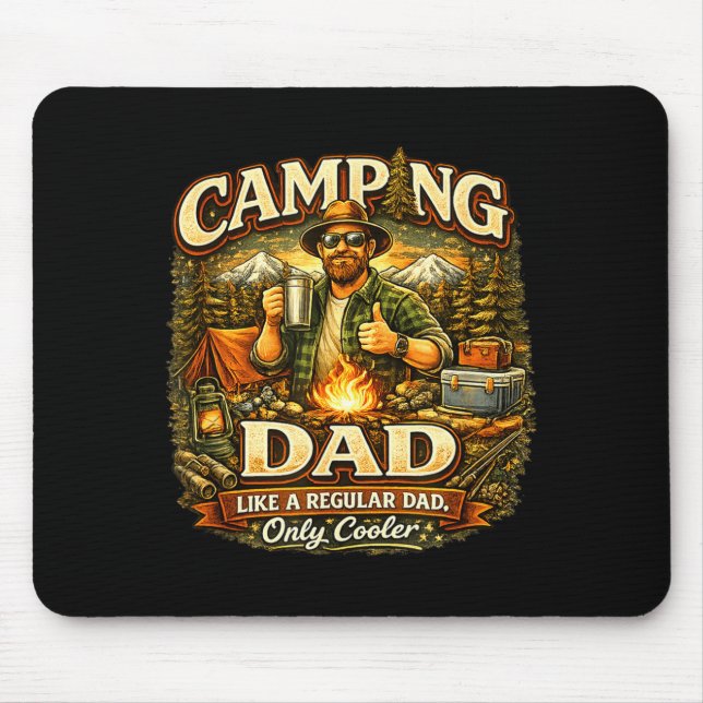 Camping is therapy shirt – funny camping for dad mouse pad (Front)