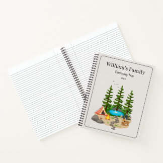 Camping Journal With Camping Illustration