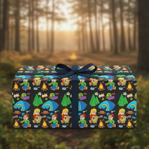 Camping Kids Adventure Wrapping Paper