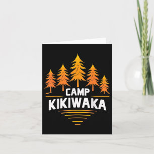 Camping Kikiwaka Summer Camp Forest Hiking Outdoor Card