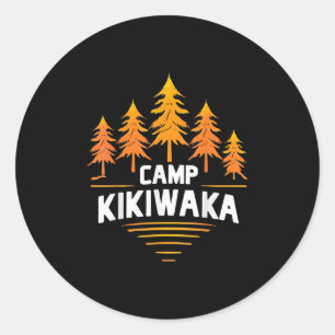 Camping Kikiwaka Summer Camp Forest Hiking Outdoor Classic Round Sticker