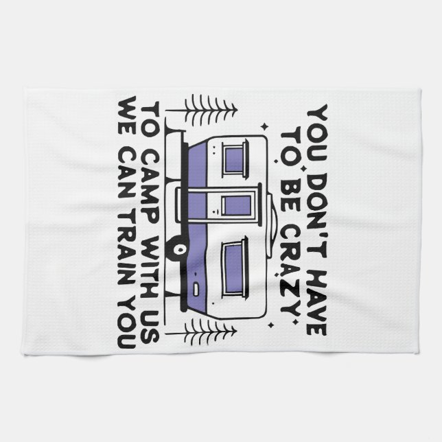 Camping Legend Since Forever Tea Towel (Horizontal)