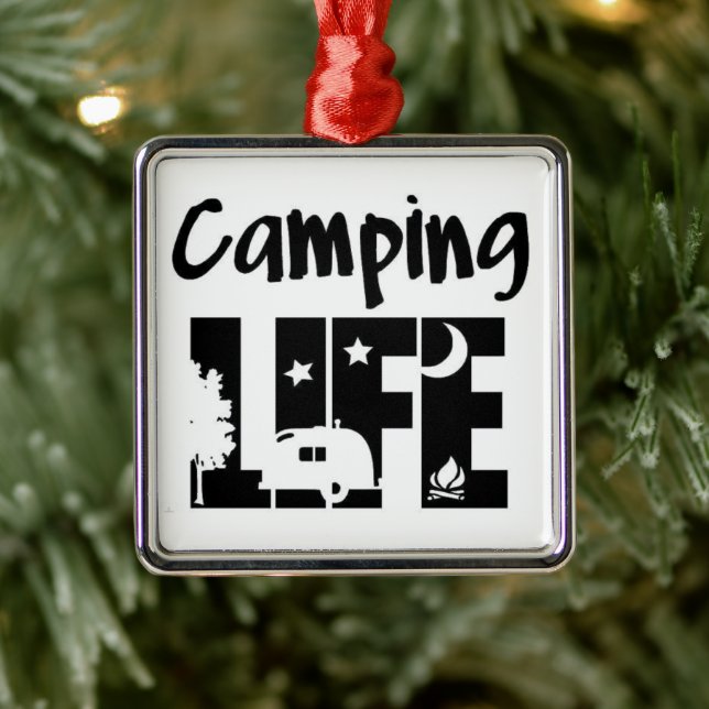 ***CAMPING LIFE*** FUN ANYTIME ORNAMENT (Tree)