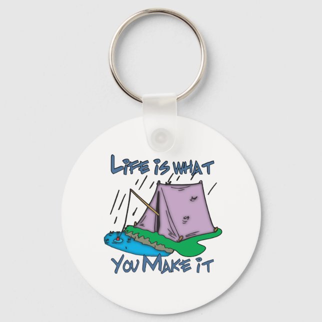 Camping Life Key Ring (Front)