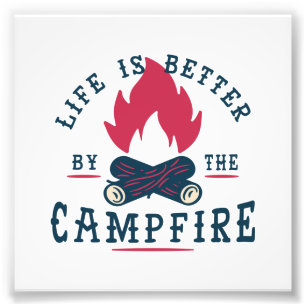Camping Life Quote Template Gifts from $0.09 Photo Print