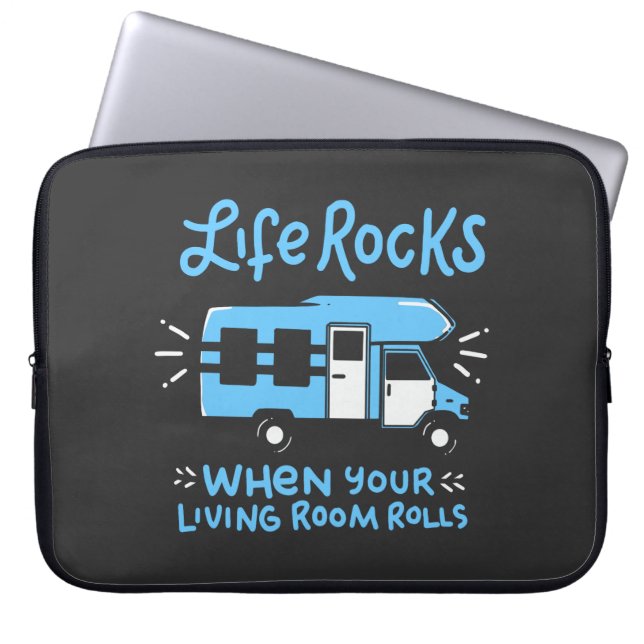 Camping - Life Rocks Laptop Sleeve (Front)