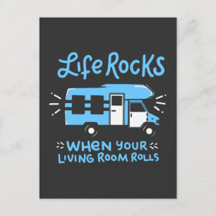 Camping - Life Rocks Postcard