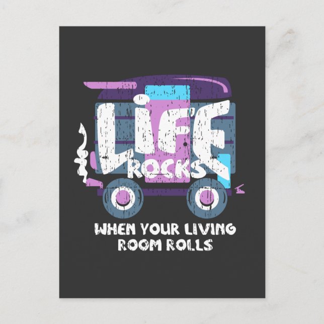 Camping - Life Rocks Postcard (Front)