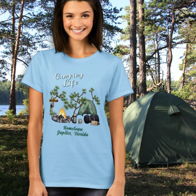 Camping Life Tent Camper T-shirt Hometown (Creator Uploaded)