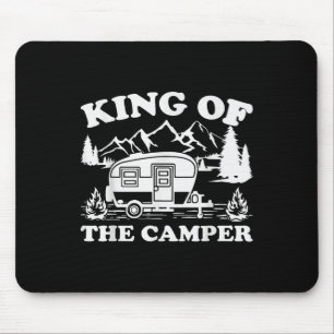 Camping Lover Camper Van King Of The Camper  Mouse Pad