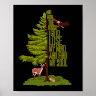 Camping Lover - Nature Adventure - And Into The Fo Poster