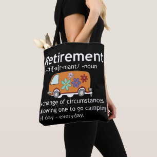 Camping Lovers Retirement Definition   Funny  Tote Bag