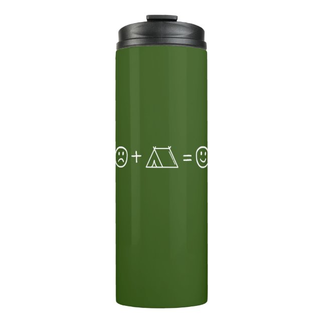 Camping Makes You Happy Thermal Tumbler (Front)