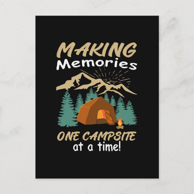 CAMPING Making Memories Postcard (Front)