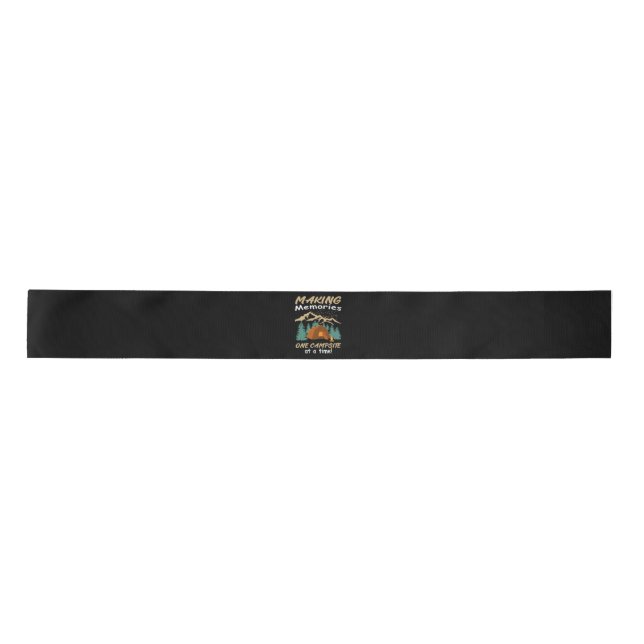 CAMPING Making Memories Satin Ribbon (Front)
