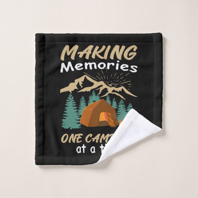CAMPING Making Memories Wash Cloth (Wash Cloth)