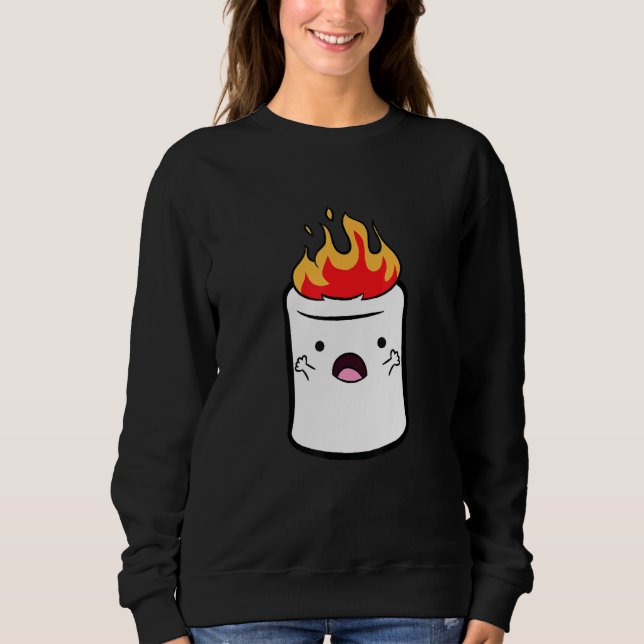 Camping Marshmallow Love Marshmallows Sweatshirt (Front)