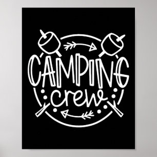 Camping Matching Shirts For Family Camper Group Ca Poster