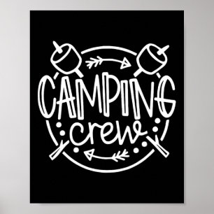 Camping Matching Shirts For Family Camper Group Ca Poster