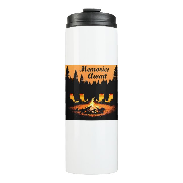 Camping Memories Await Thermal Tumbler (Front)
