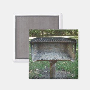 Camping Memories Campground Grill Magnet