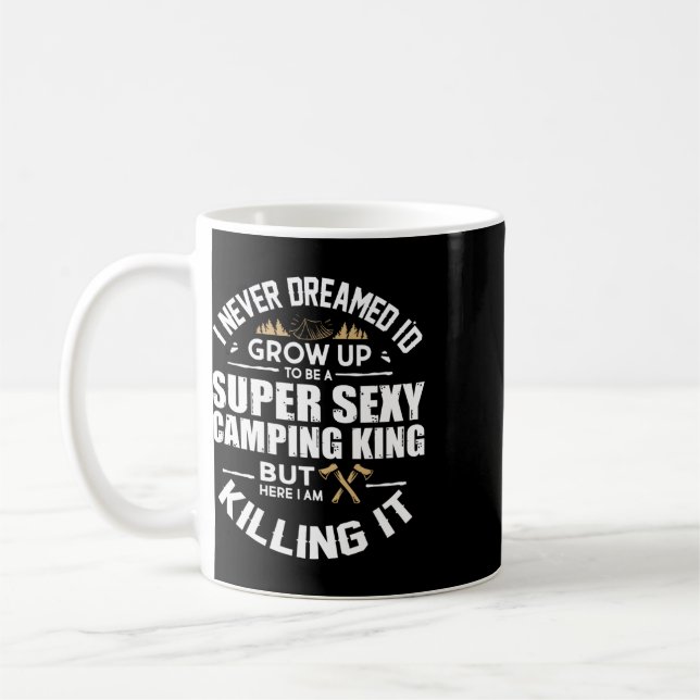 Camping Men Camper Rv Camping Vacation Camping Dad Coffee Mug (Left)