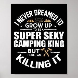 Camping Men Camper Rv Camping Vacation Camping Dad Poster